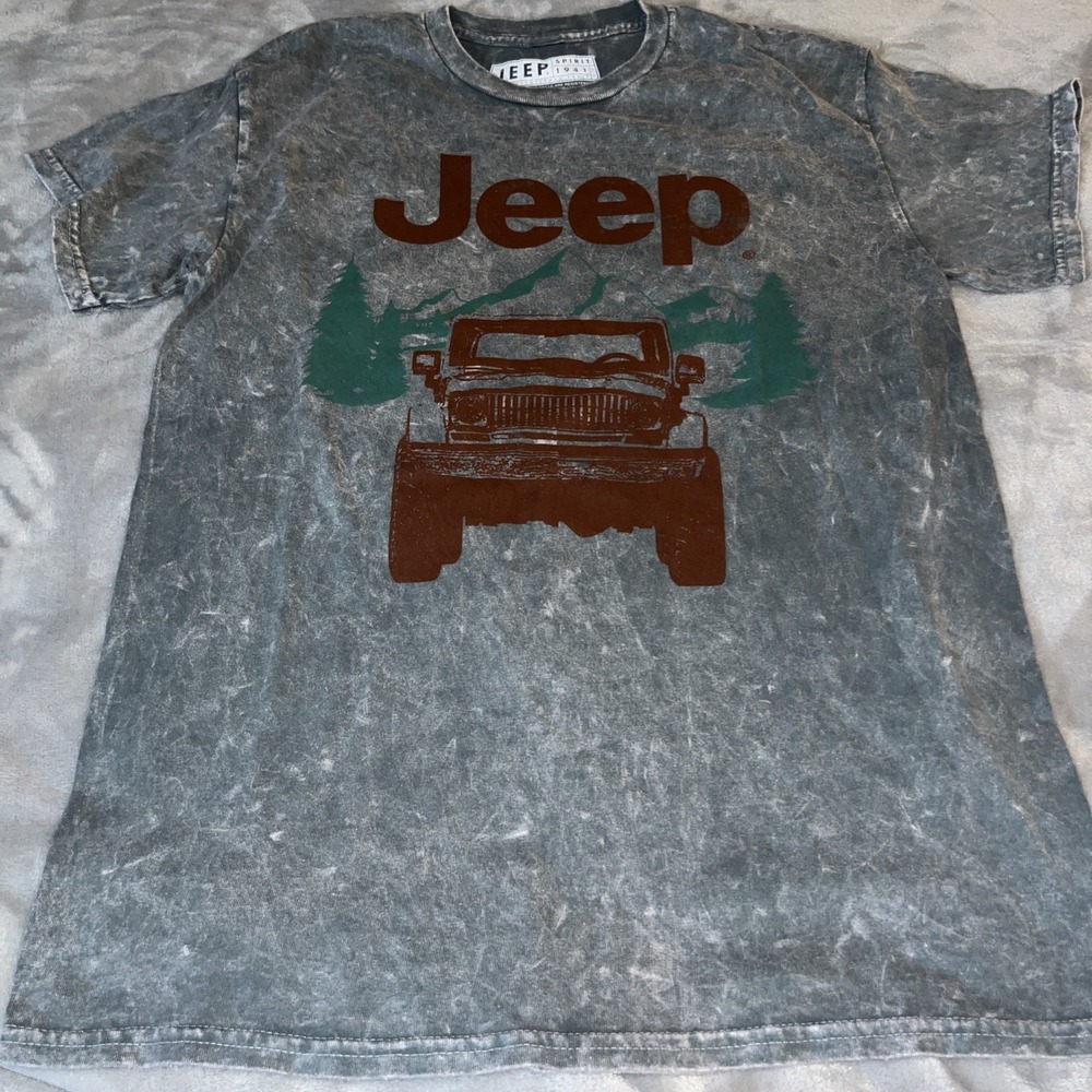 Jeep Spirit Shirt Men's Car Offroad Retro Outdoors wrangler CJ sz S